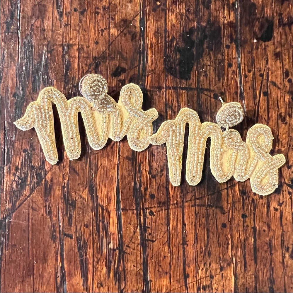 NWOT Show Me Your MuMu Mrs. Beaded Earrings